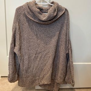 Express Oversized Cowl Neck Sweater with Split Side Detail, Size XS/S